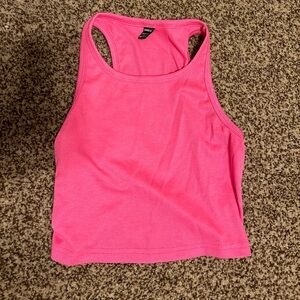 Pink Crop Tank Top